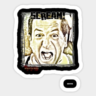 T-Shirts & More_Mister B. "SCREAM!" Sticker